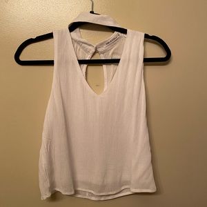 Collar neck crop top